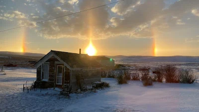 Debbie Peterson shared this photo of sun dogs north of Cut Bank on Monday, November 7, 2022.