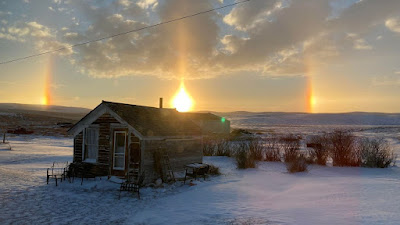 Debbie Peterson shared this photo of sun dogs north of Cut Bank on Monday, November 7, 2022.