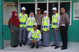 Satlantas Kutim Mengukuhkan Patroli Keamanan Sekolah SMK Islam Nurul Hikmah Sangatta