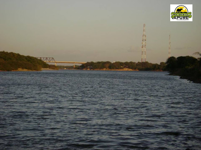 FOTOGRAFIA: Senderos de Apure: Rio Capanaparo y al fondo el puente de la Macanilla.  (Conociendo Apure).