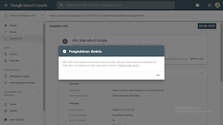 Cara Submit URL DI Google webmaster Tools Tampilan terbaru