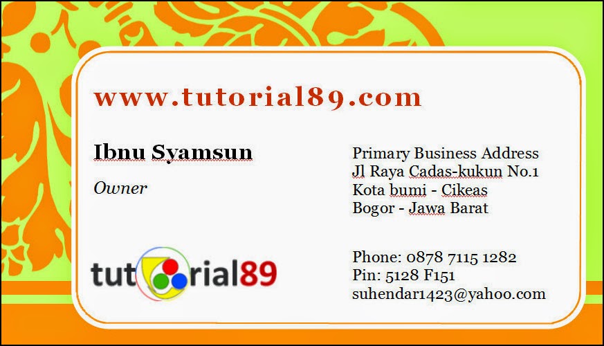 14 contoh desain kartu nama keren siap pakai  Tutorial89