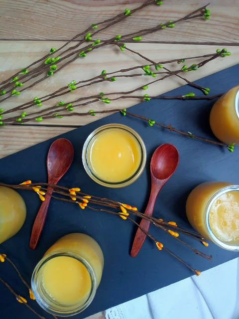 Crema de naranja y cava. Postre sencillo con delicioso sabor a cítrico. Facil de elaborar, Sin horno. Cuca