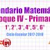 Calendario Matemático Bloque IV Primaria