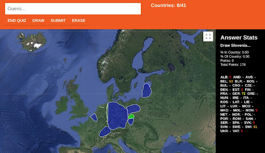 satellite map of Europe