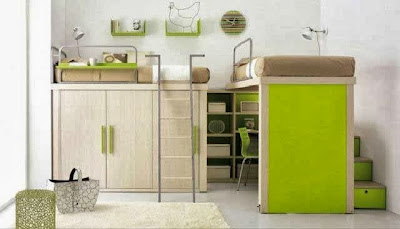 desain kamar tidur anak laki-laki, Desain Kamar Tidur Anak Ruang Minimalis - Full Gambar