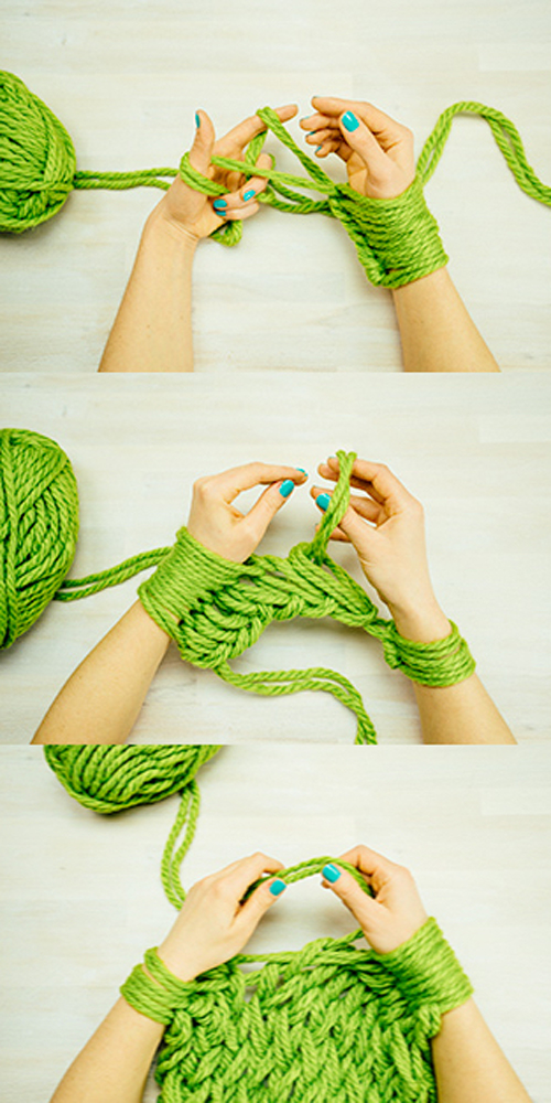 Make Your Own Infinity Scarf In Half An Hour! - Arm Knitting Tutorial 