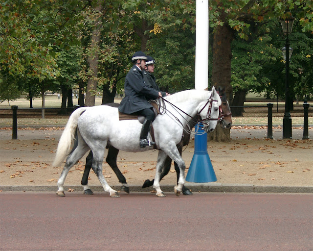 Mounted police officers, The Mall, City of Westminster, London