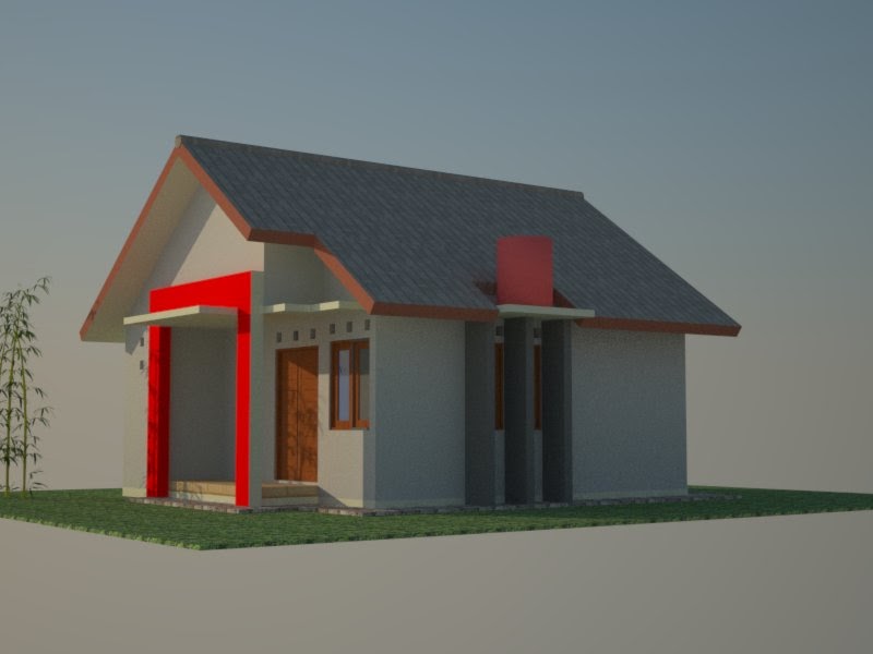 Gambardesain3d: Desain Rumah Type 40 sederhana