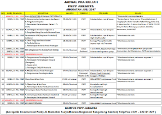 Jadwal PSPP Penerbangan Juni 2017 kampus Jakarta