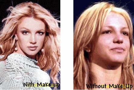 Britney Spears without makeup looks very pretty