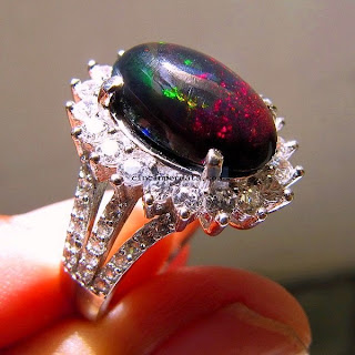 Batu Akik Black Opal Kalimaya Banten