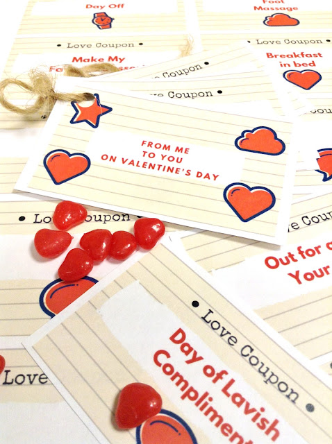 Love Coupons for your Sweetheart on #ValentinesDay