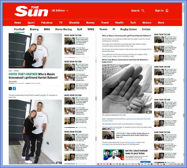 The Sun And Other News Sites Not Shy To Name Greenwoods Girlfriend