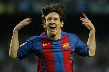 The Argentine Leo Messi gave