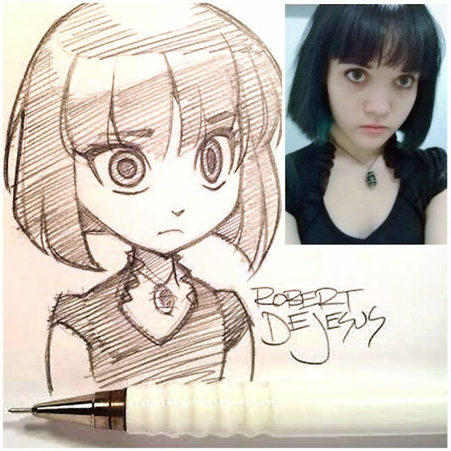 Personas convertidas en graciosos dibujos anime