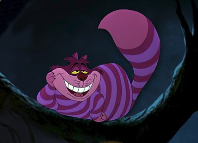 Alice Wonderland Disney Cheshire Cat classic lyrics deleted line