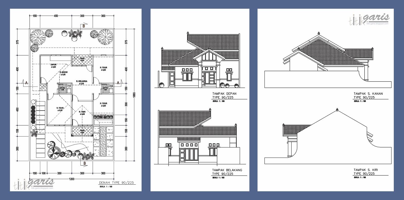 Kumpulan Gambar Cad Desain Rumah Minimalis Kumpulan Desain Rumah