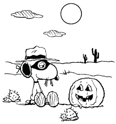 Charlie Brown Halloween Coloring Pages 10