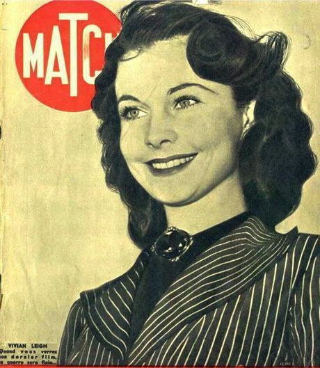 Vivien Leigh on the cover of Paris Match, 25 January 1940 worldwartwo.filminspector.com