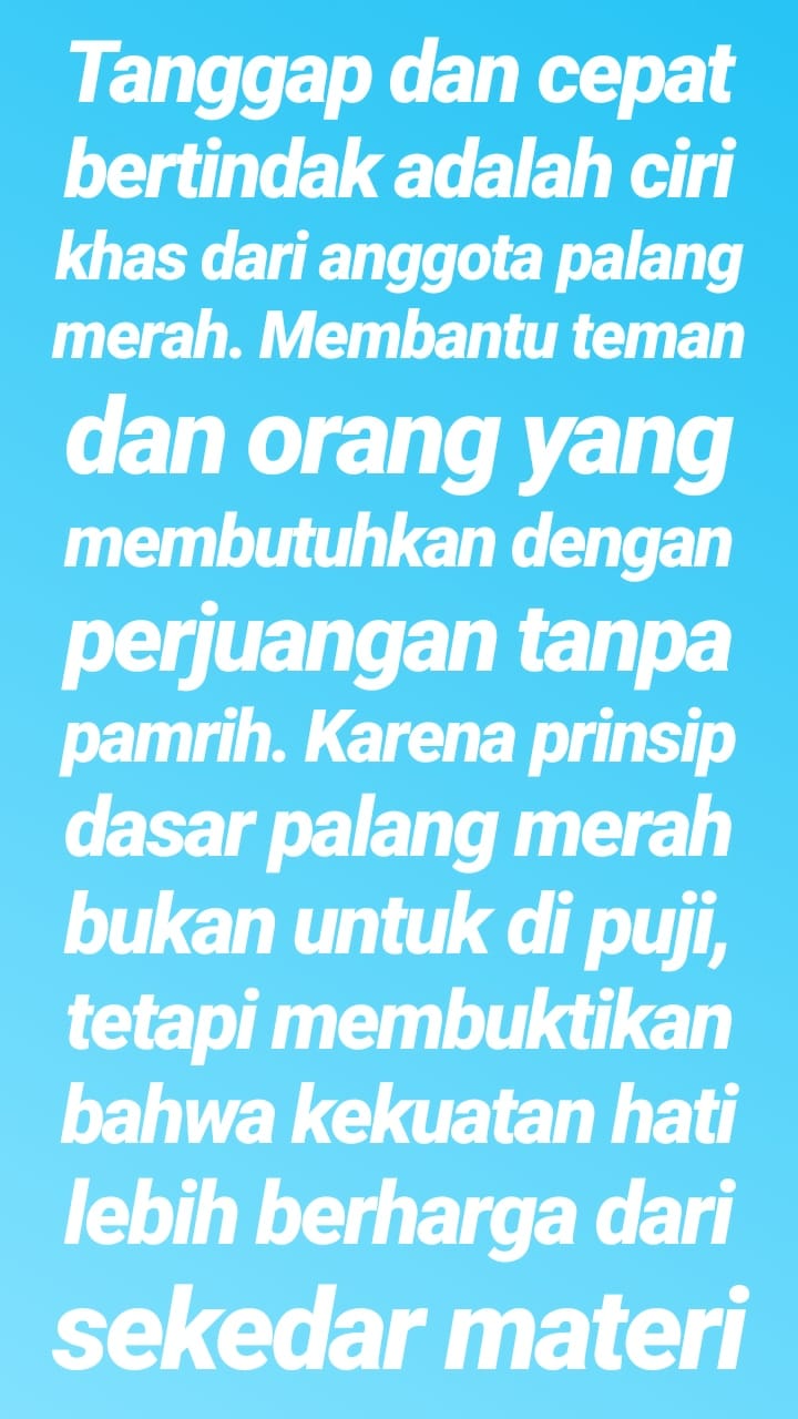 Kata Mutiara Palang Merah Untuk Status Dan Caption Kosngosan