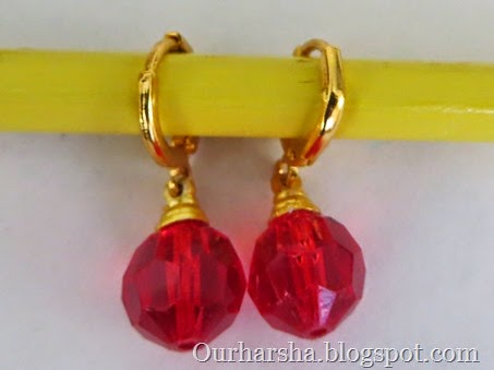 red leverback earring (4)