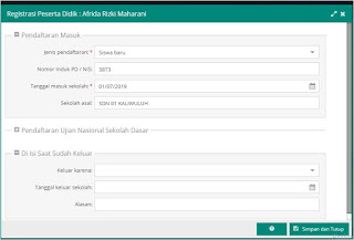 Langkah Melakukan Mutasi Peserta Didik dan PTK Pada Aplikasi Dapodik Versi 2021