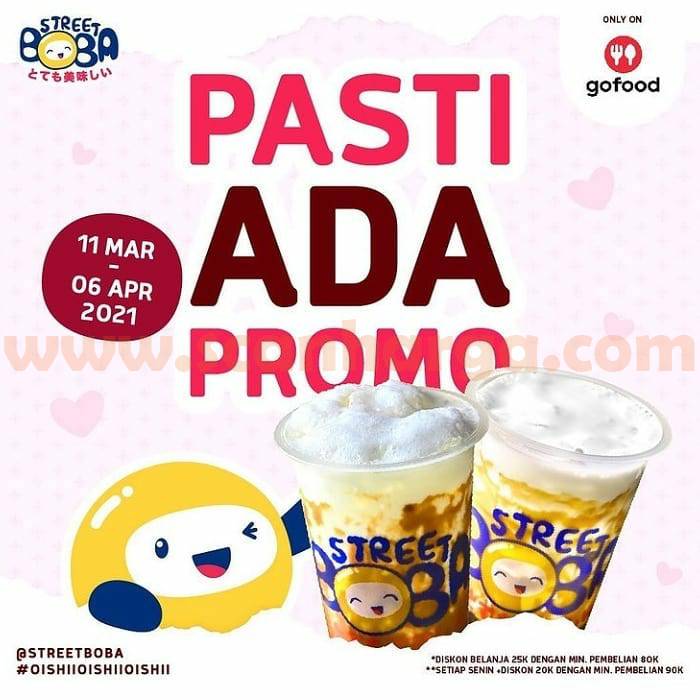 STREET BOBA PASTI ADA PROMO GOFOOD! Diskon hingga 25K