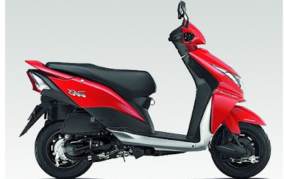 New Honda Dio Red side image