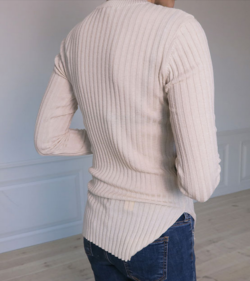 Ribbed Knit T-shirt