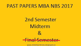 Past Papers for MBA 