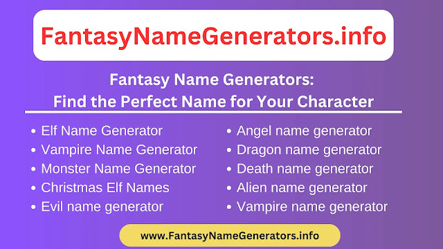  fantasy name generators