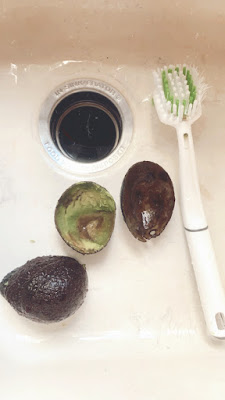 how to clean avocado skins