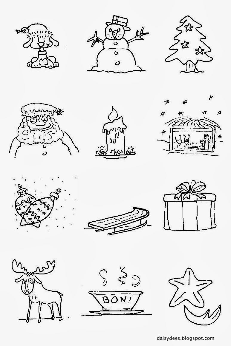 Daisydées Idées d'activités avec des petits dessins de Noël