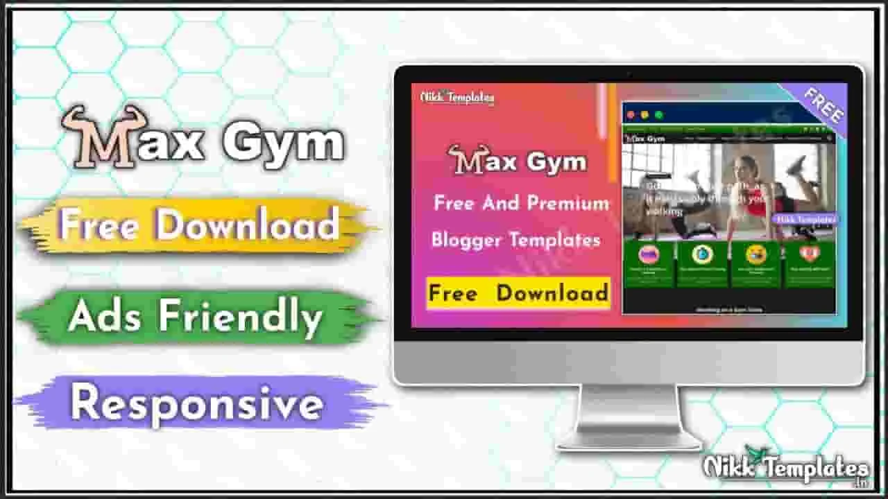 [Orginal] Max Gym - Health & Fitness Blogger Template - {Free Download}