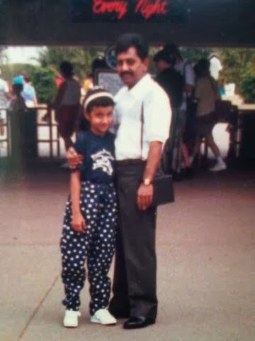 Actress Trisha Krishnan Childhood Photo with Father Krishnan | Actress Trisha Krishnan Childhood Photos | Real-Life Photos