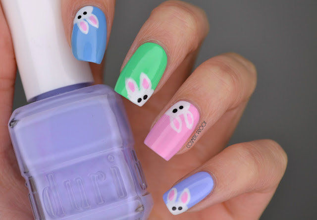 Easter Bunny Nail Art