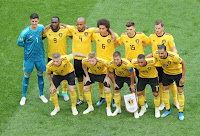 SELECCIÓN DE BÉLGICA - Temporada 2017-18 - Thibaut Courtois, Romelu Lukaku, Vincent Kompany, Axel Witsel, Thomas Meunier, Jan Vertoghen; Tobe Alderweireld, Kevin De Bruyne, Eden Hazard, Youri Tielemans y Nacer Chadli. SELECCIÓN DE BÉLGICA 2 (Meunier, Eden Hazard) SELECCIÓN DE INGLATERRA 0. 14/07/2018. XXI Copa Mundial de la FIFA Rusia 2018, partido por el tercer puesto. San Petersburgo, Rusia, Saint Petersbourg Stadium. La SELECCIÓN DE BÉLGICA se clasifica 3ª en el Mundial de Rusia