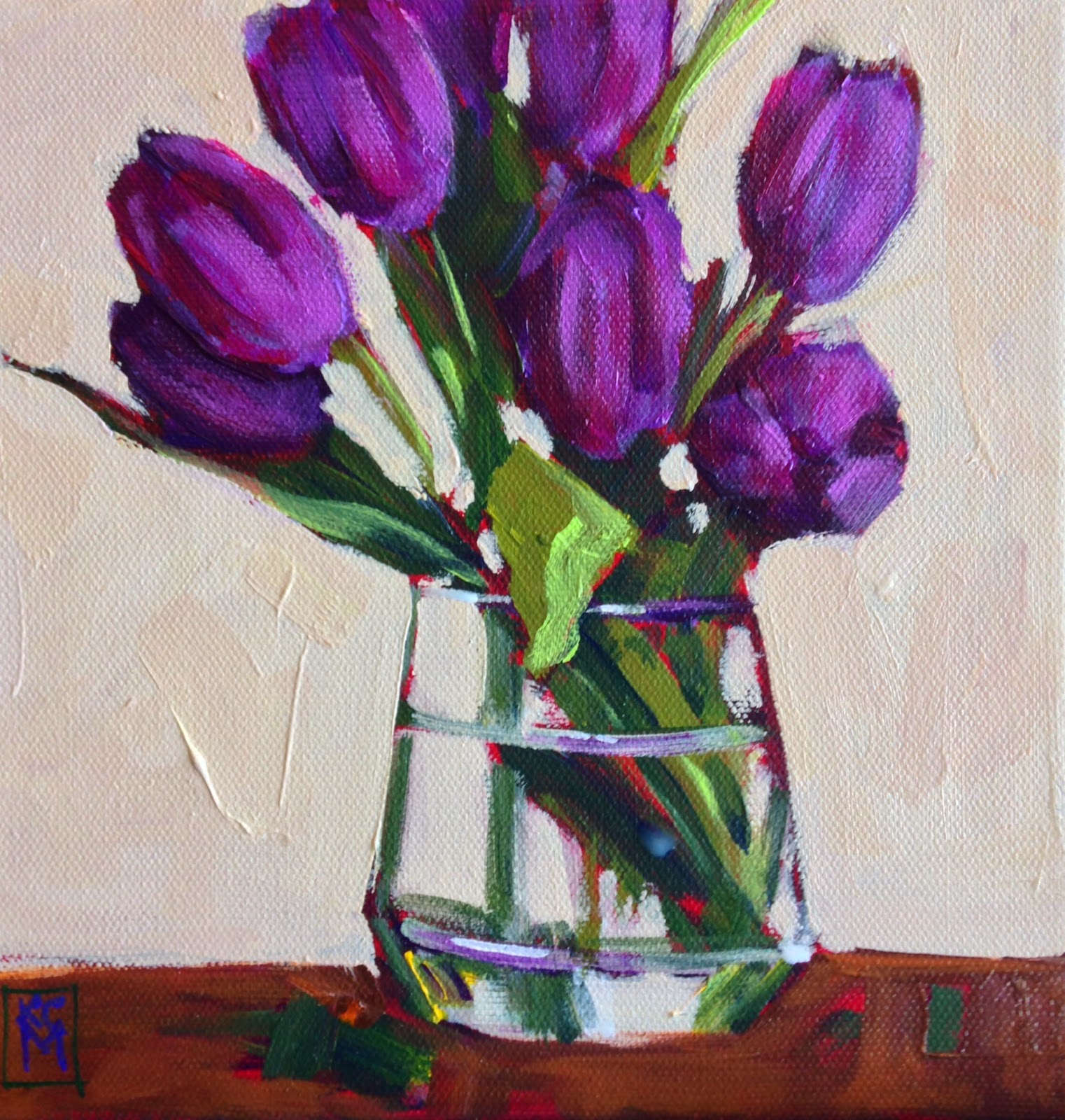 Tulip Acrylic Painting