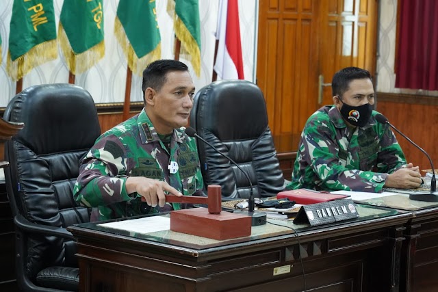 Danrem 071 : Sidang Pankar Jabatan Perwira harus disesuaikan dengan mekanisme dan kebutuhan organisasi Satuan