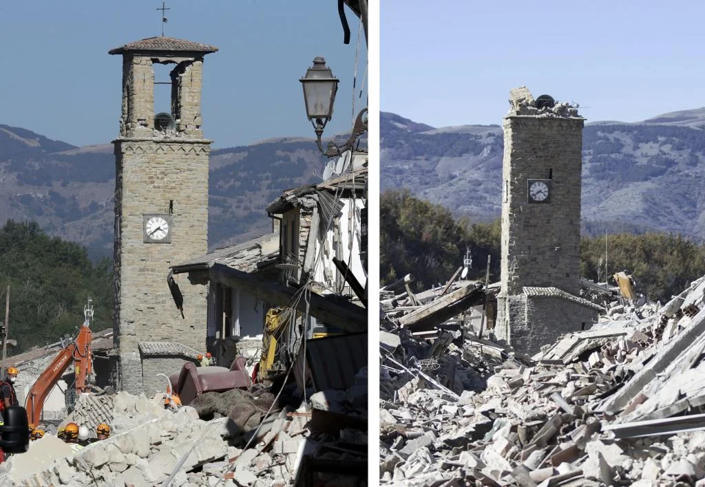 Powerful Italy quake spares lives, but strikes at identity