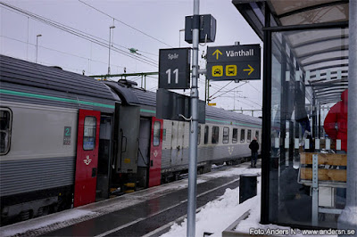 nattåg, Kiruna station, Järnvägsstation