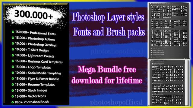 Photoshop Layer Styles Fonts and Brush Packs Free Download
