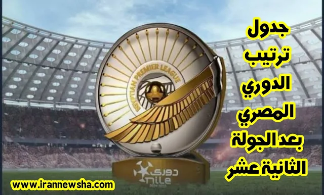 جدول ترتيب الدوري المصري بعد الاسبوع 12