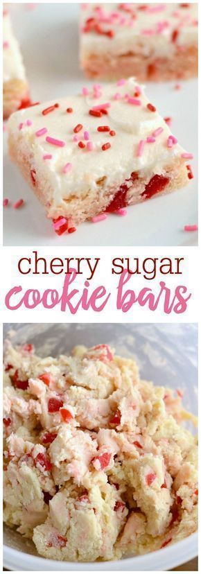 CHERRY SUGAR COOKIE BARS