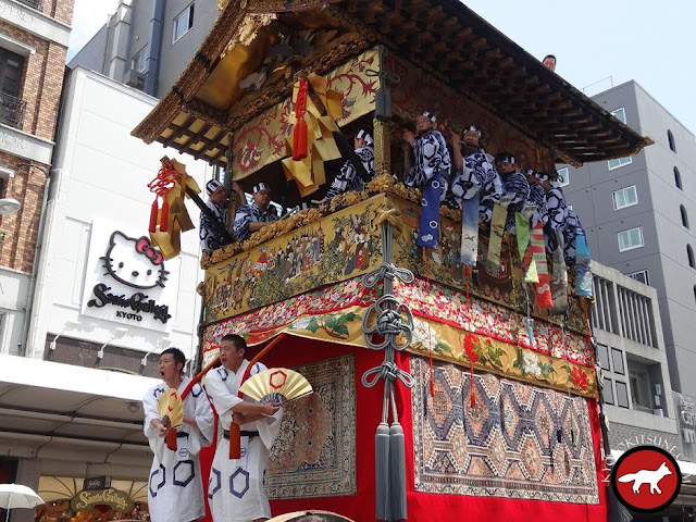 Char kitakannon yama de Gion matsuri à Kyoto