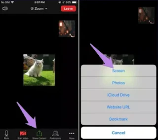 Cara Share Video Audio di Zoom Meeting