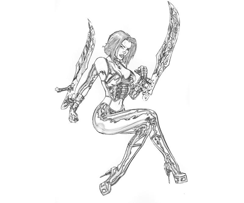 blood-rayne-2-rayne-acrobatic-coloring-pages