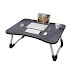  Laptop Table with Dock Stand/Study Table/Bed Table/Foldable and Portable/Ergonomic & Rounded Edges/Non-Slip Legs(Black)