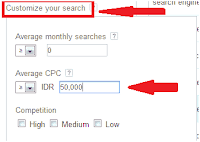 Customize your search-keywordplanner netfori